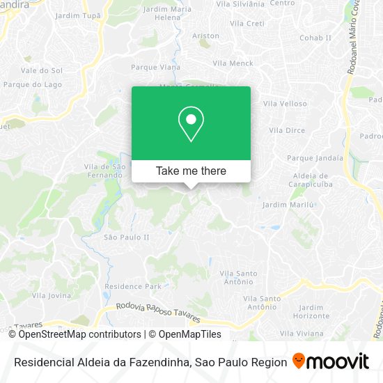 Residencial Aldeia da Fazendinha map