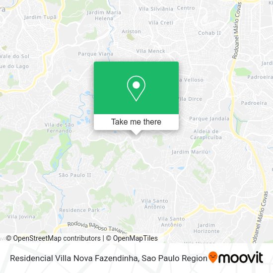 Residencial Villa Nova Fazendinha map