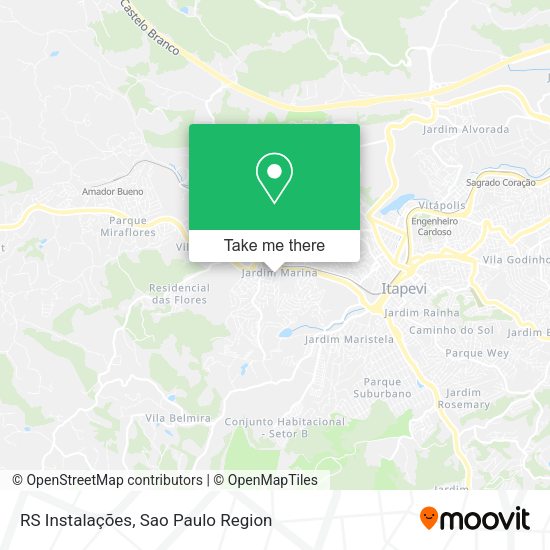 RS Instalações map