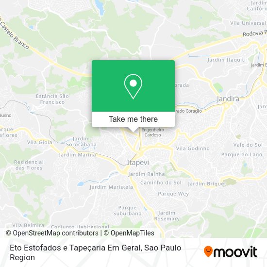 Eto Estofados e Tapeçaria Em Geral map