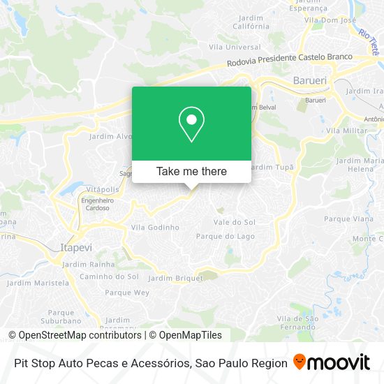 Pit Stop Auto Pecas e Acessórios map