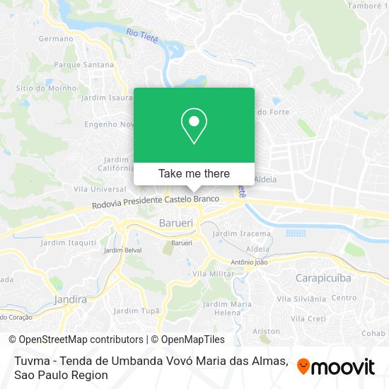 Tuvma - Tenda de Umbanda Vovó Maria das Almas map