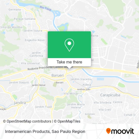 Interamerican Products map