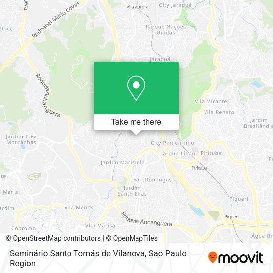 Seminário Santo Tomás de Vilanova map