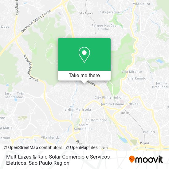 Mult Luzes & Raio Solar Comercio e Servicos Eletricos map
