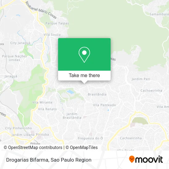 Drogarias Bifarma map