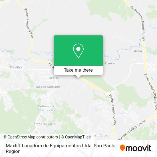 Maxlift Locadora de Equipamentos Ltda map