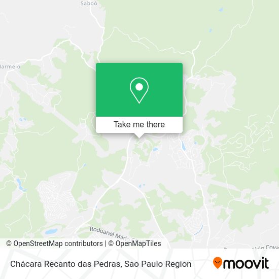 Chácara Recanto das Pedras map