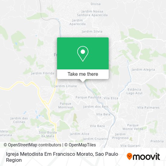 Igreja Metodista Em Francisco Morato map