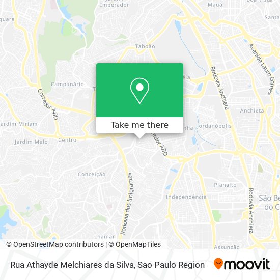 Rua Athayde Melchiares da Silva map