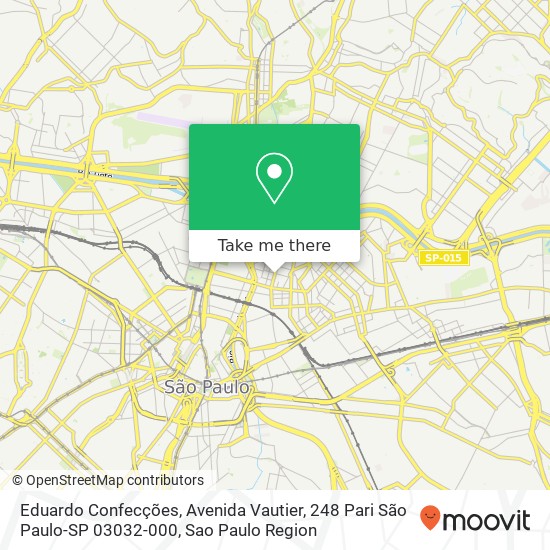 Eduardo Confecções, Avenida Vautier, 248 Pari São Paulo-SP 03032-000 map