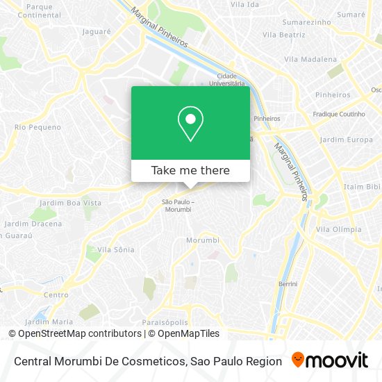 Mapa Central Morumbi De Cosmeticos