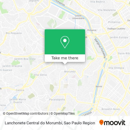 Lanchonete Central do Morumbi map