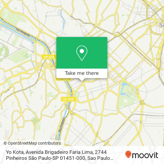 Yo Kota, Avenida Brigadeiro Faria Lima, 2744 Pinheiros São Paulo-SP 01451-000 map