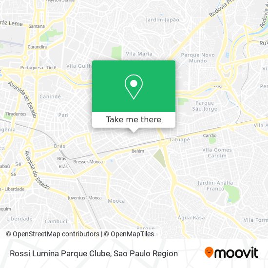 Mapa Rossi Lumina Parque Clube