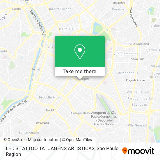 LED'S TATTOO TATUAGENS ARTISTICAS map