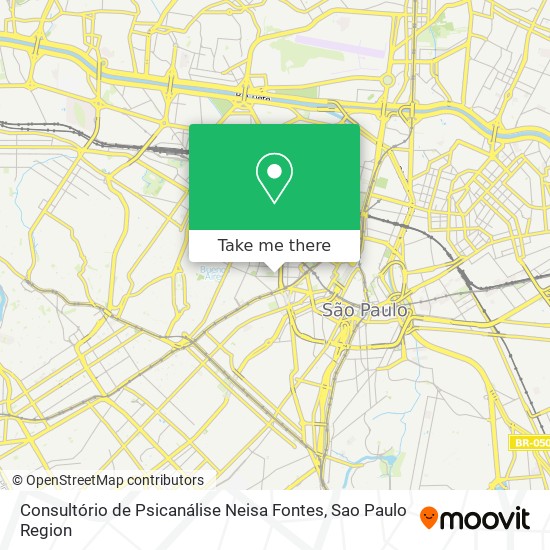 Consultório de Psicanálise Neisa Fontes map