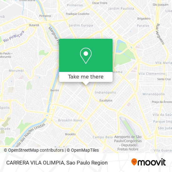 CARRERA VILA OLIMPIA map