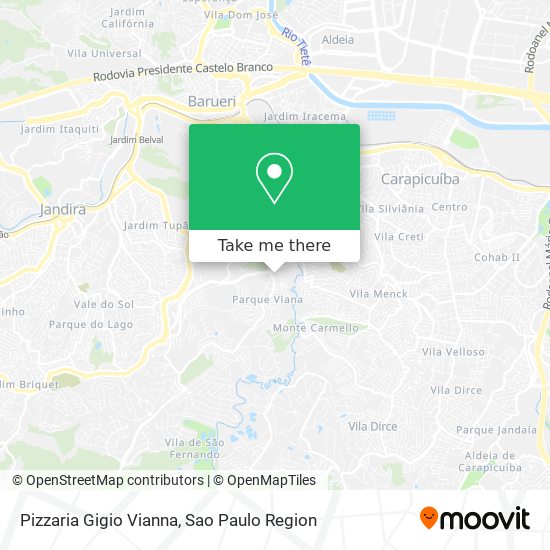 Pizzaria Gigio Vianna map