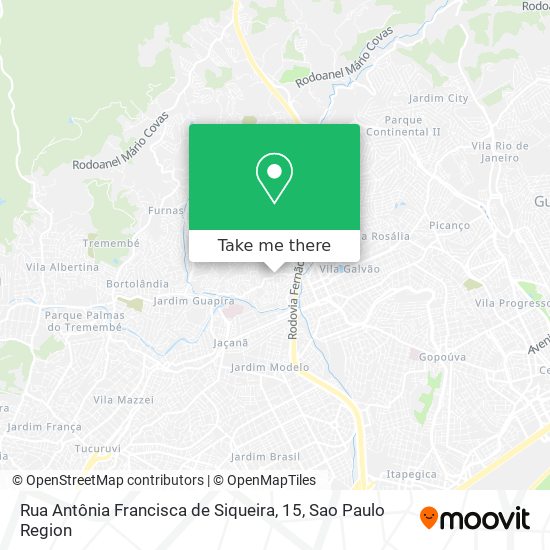 Mapa Rua Antônia Francisca de Siqueira, 15