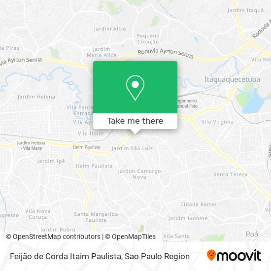 Feijão de Corda Itaim Paulista map