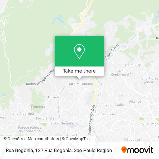 Rua Begônia, 127,Rua Begônia map