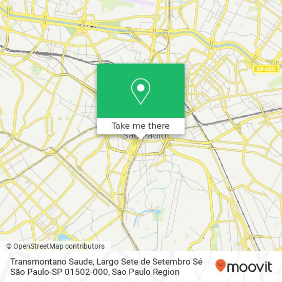 Transmontano Saude, Largo Sete de Setembro Sé São Paulo-SP 01502-000 map
