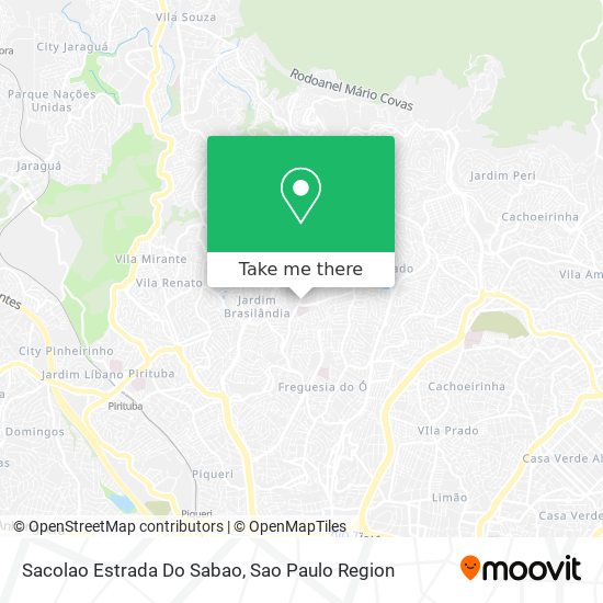 Sacolao Estrada Do Sabao map