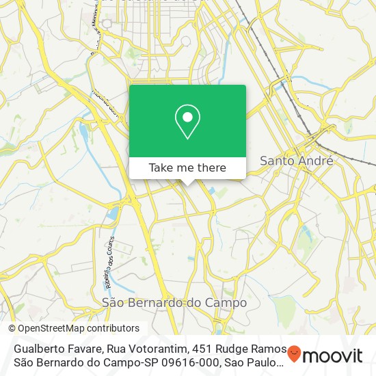 Gualberto Favare, Rua Votorantim, 451 Rudge Ramos São Bernardo do Campo-SP 09616-000 map