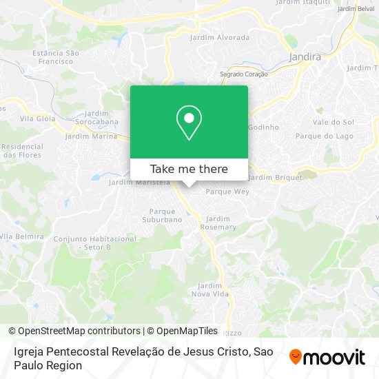 Igreja Pentecostal Revelação de Jesus Cristo map