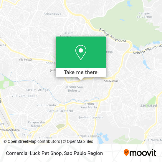 Comercial Luck Pet Shop map