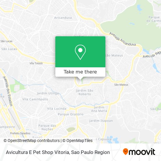 Avicultura E Pet Shop Vitoria map