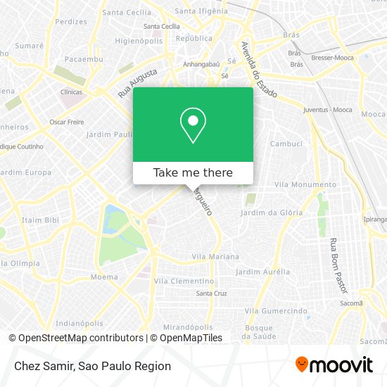 Mapa Chez Samir