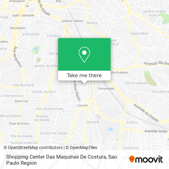Shopping Center Das Maquinas De Costura map