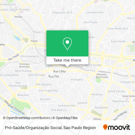 Pró-Saúde/Organização Social map