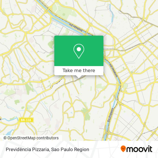 Previdência Pizzaria map