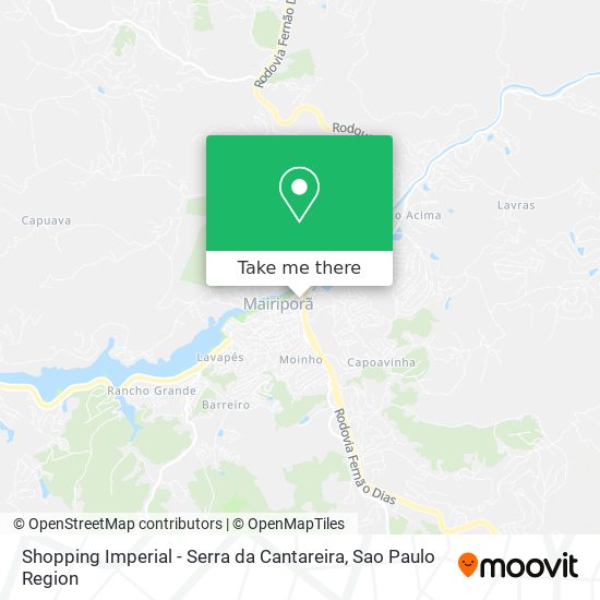 Shopping Imperial - Serra da Cantareira map