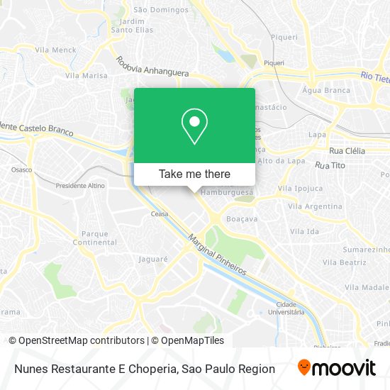 Mapa Nunes Restaurante E Choperia