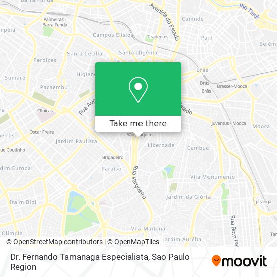 Mapa Dr. Fernando Tamanaga Especialista