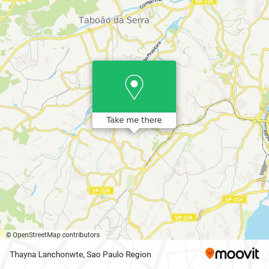 Mapa Thayna Lanchonwte