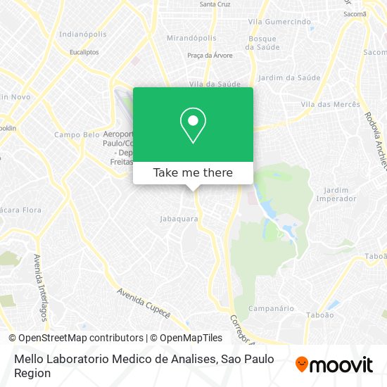 Mello Laboratorio Medico de Analises map