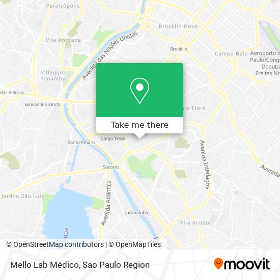 Mello Lab Médico map