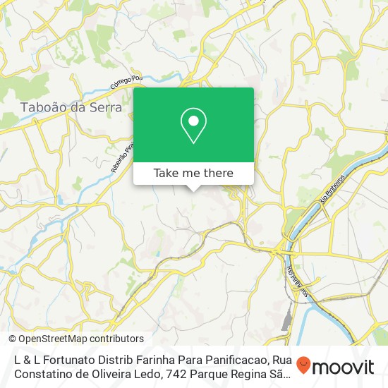 L & L Fortunato Distrib Farinha Para Panificacao, Rua Constatino de Oliveira Ledo, 742 Parque Regina São Paulo-SP 05774-280 map