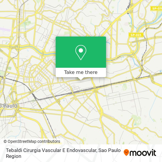 Tebaldi Cirurgia Vascular E Endovascular map
