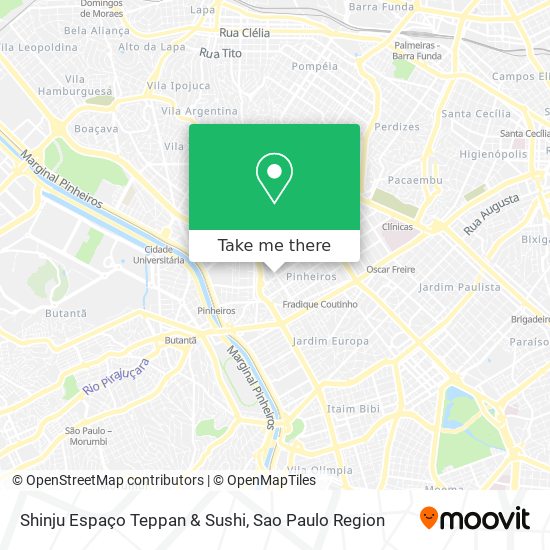 Shinju Espaço Teppan & Sushi map