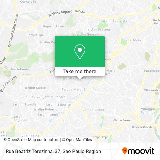 Mapa Rua Beatriz Terezinha, 37