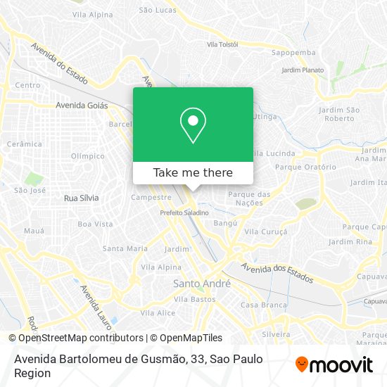 Avenida Bartolomeu de Gusmão, 33 map