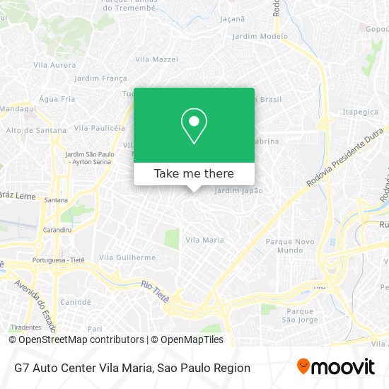 G7 Auto Center Vila Maria map