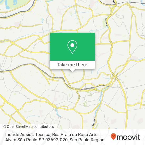 Indride Assist. Técnica, Rua Praia da Rosa Artur Alvim São Paulo-SP 03692-020 map