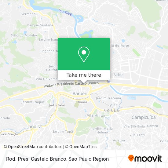 Rod. Pres. Castelo Branco map